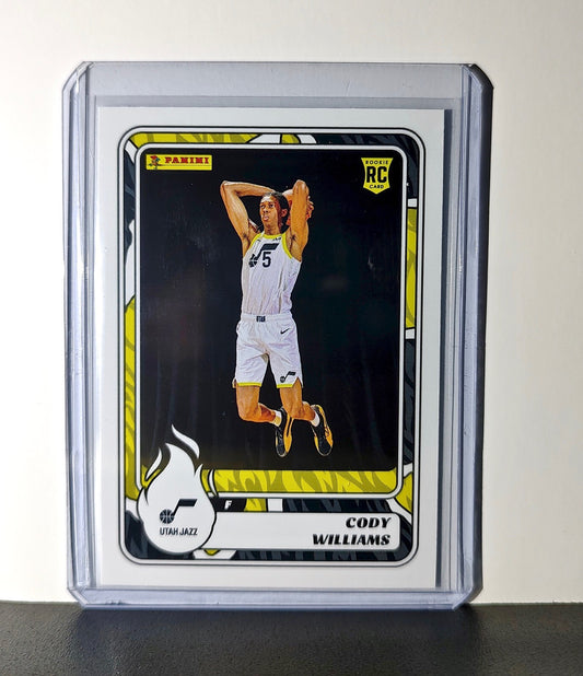 Cody Williams Rookie 2024-25 Panini NBA #99 Sticker Card Utah Jazz