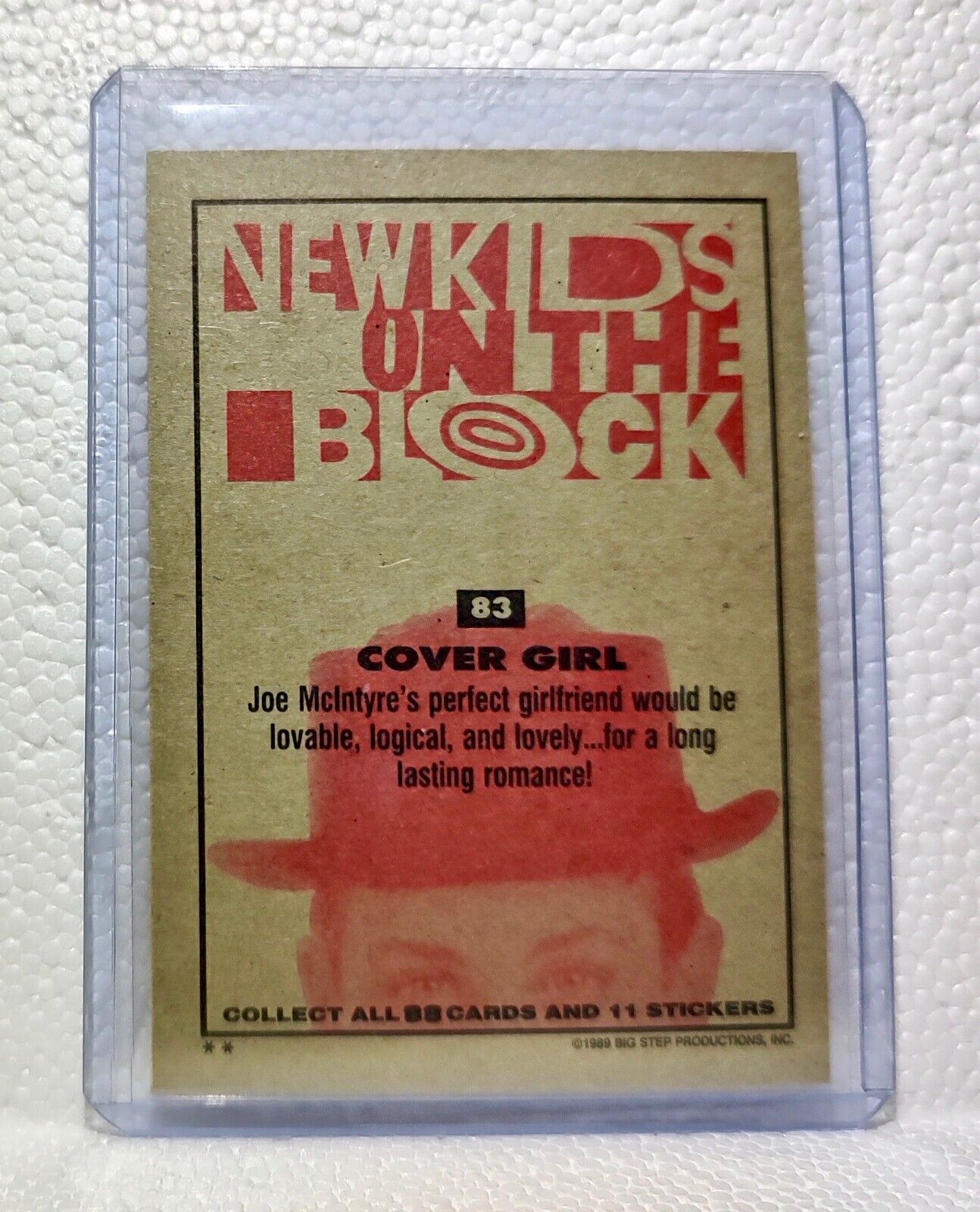 Cover Girl 1989 New Kids on the Block #83 Trading Card