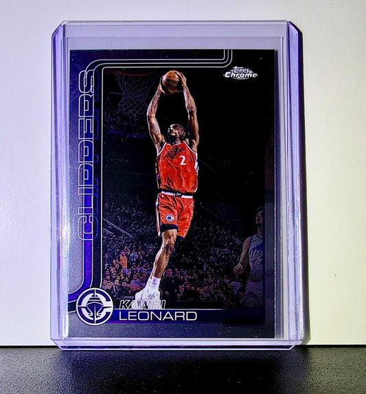 Kawhi Leonard 2025-26 NBA Topps Chrome Update #24 Card Los Angeles Clippers