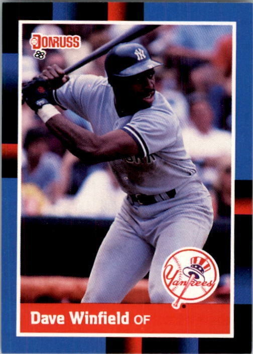 1988 Dave Winfield Donruss Baseball Card #298