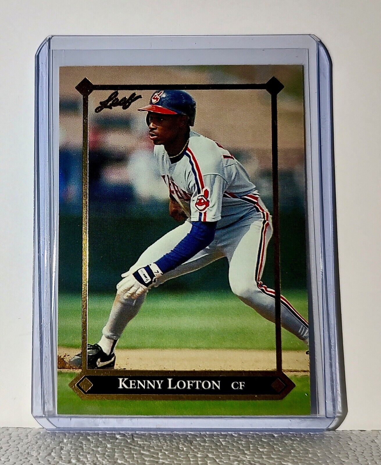 Kenny Lofton 1992 Leaf #BC-4 Gold Leaf Rookies MLB Card Cleveland Indians