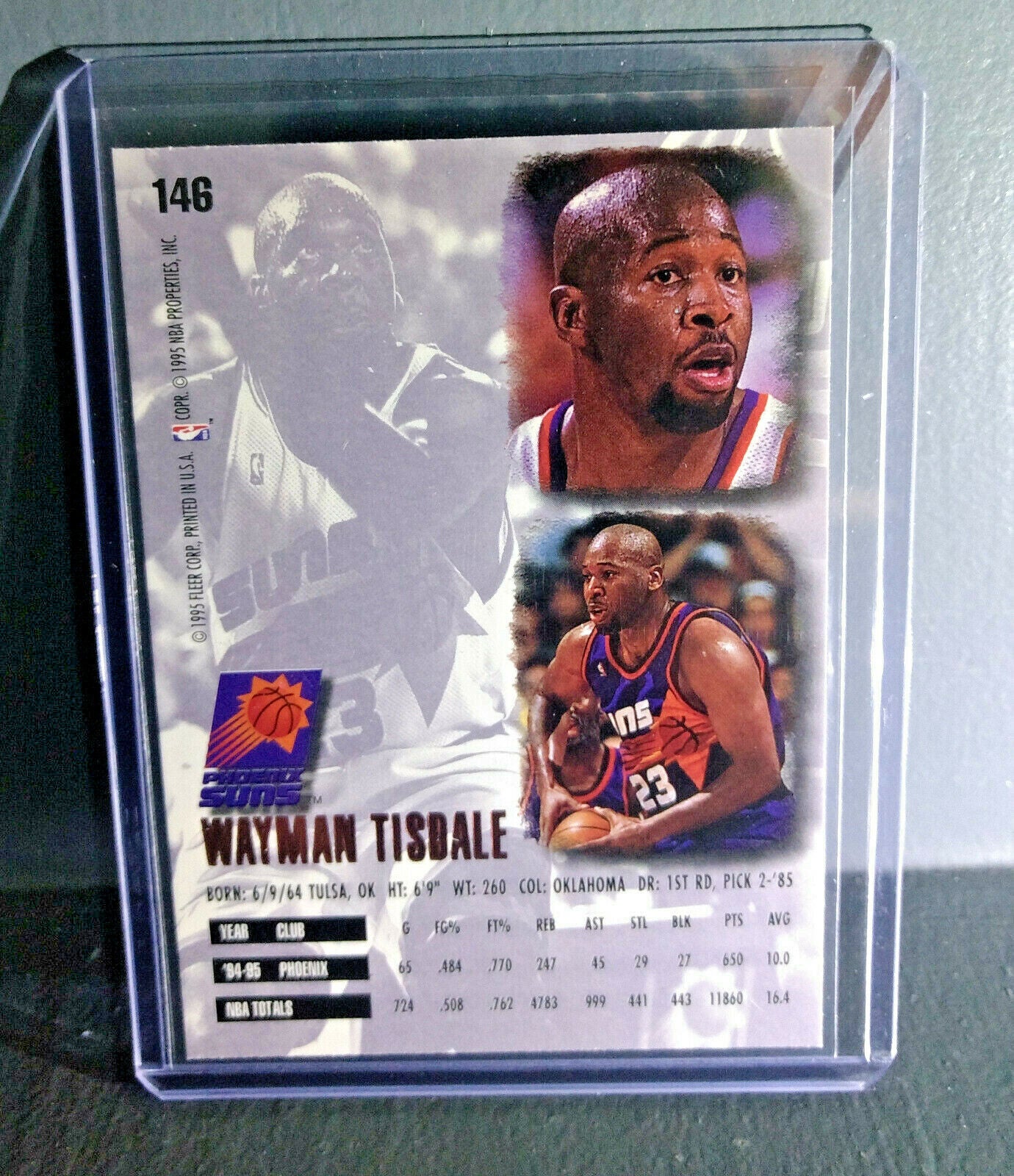 1995-96 Wayman Tisdale Fleer Ultra #146 Basketball Card