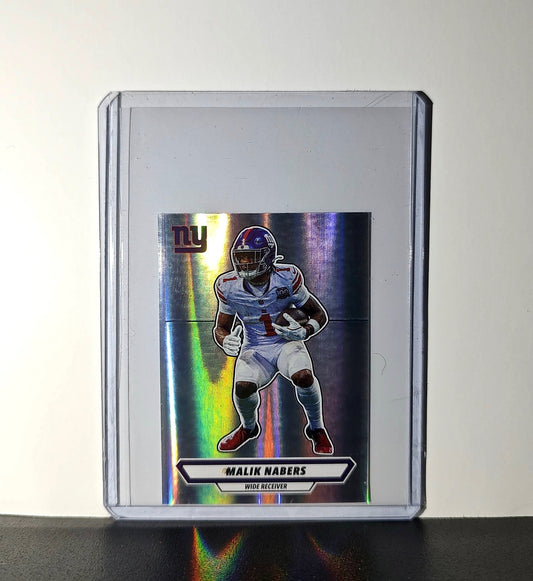 Malik Nabers 2025 Panini NFL #311 Foil Sticker New York Giants