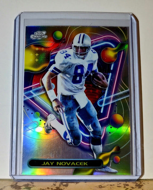 Jay Novacek 2023 Topps Chrome Cosmic Refractor NFL #255 Football Card Cowboys