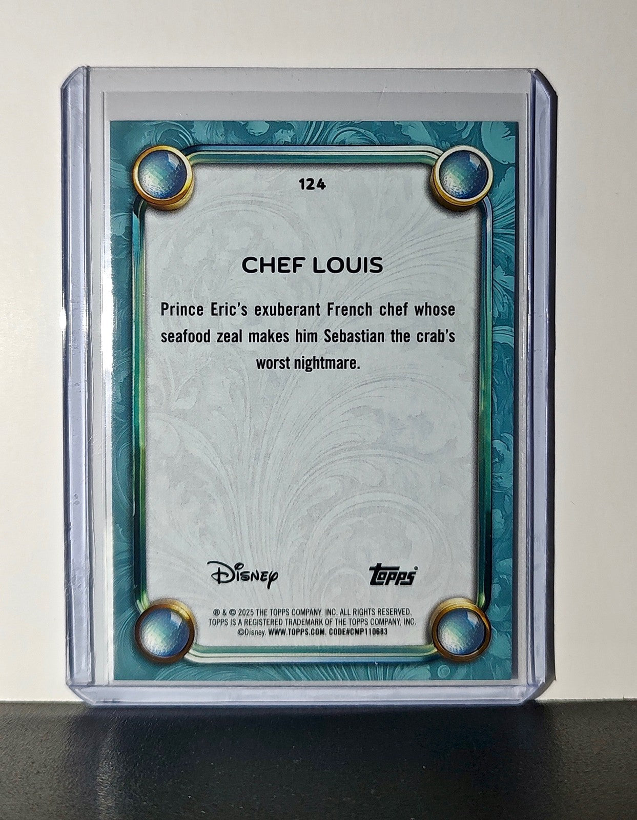 Chef Louis 2025 Topps Disney Wonder #124 Diamond Card The Little Mermaid