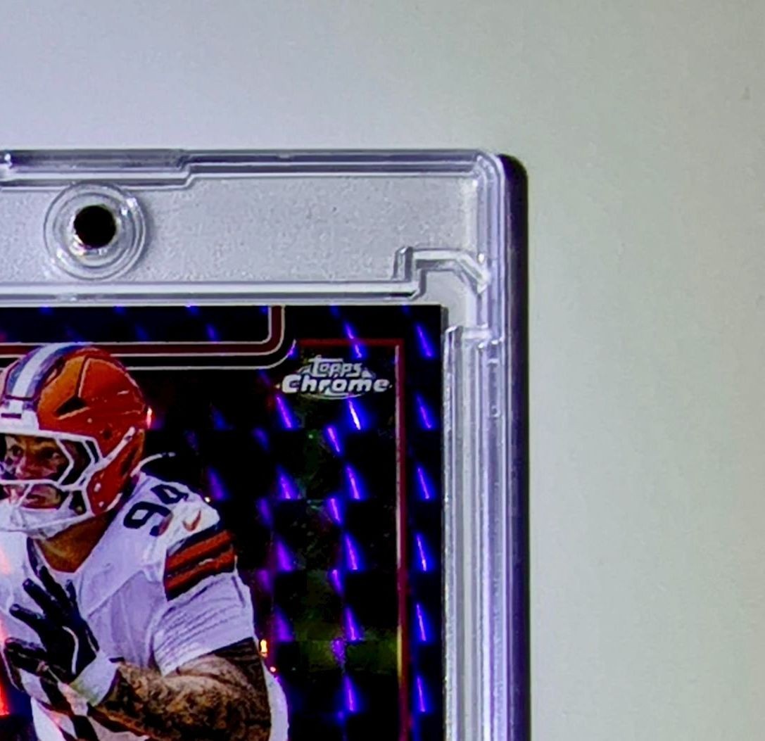 Mason Graham Rookie 2025 NFL Topps Chrome #302 Purple Refractor Browns 10/75