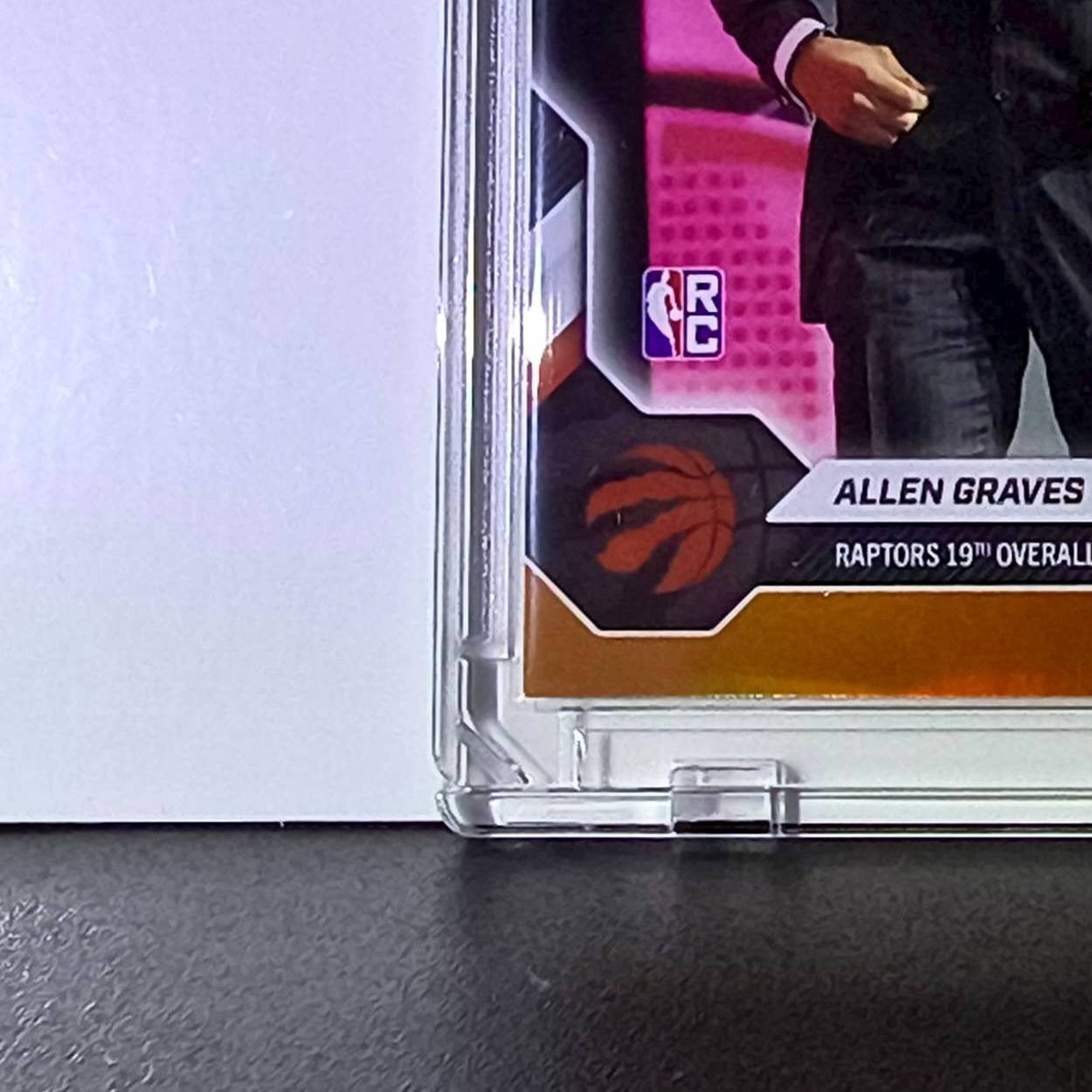 Allen Graves Rookie 2026-27 Topps NBA Draft #AGRA Orange Foil 21/25 Card Raptors