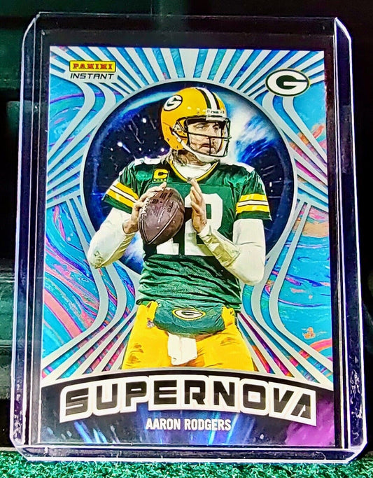 Aaron Rodgers 2022 Panini NFL Instant Supernova #9 Football Card 1/1523