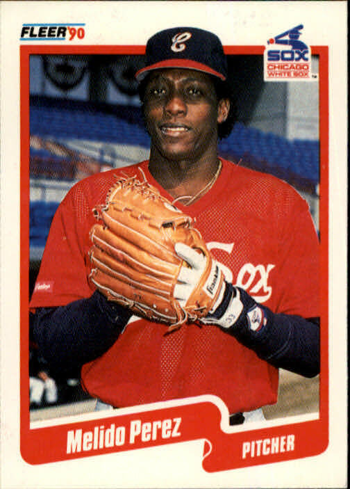 1990 Melido Perez Fleer Baseball Card #546