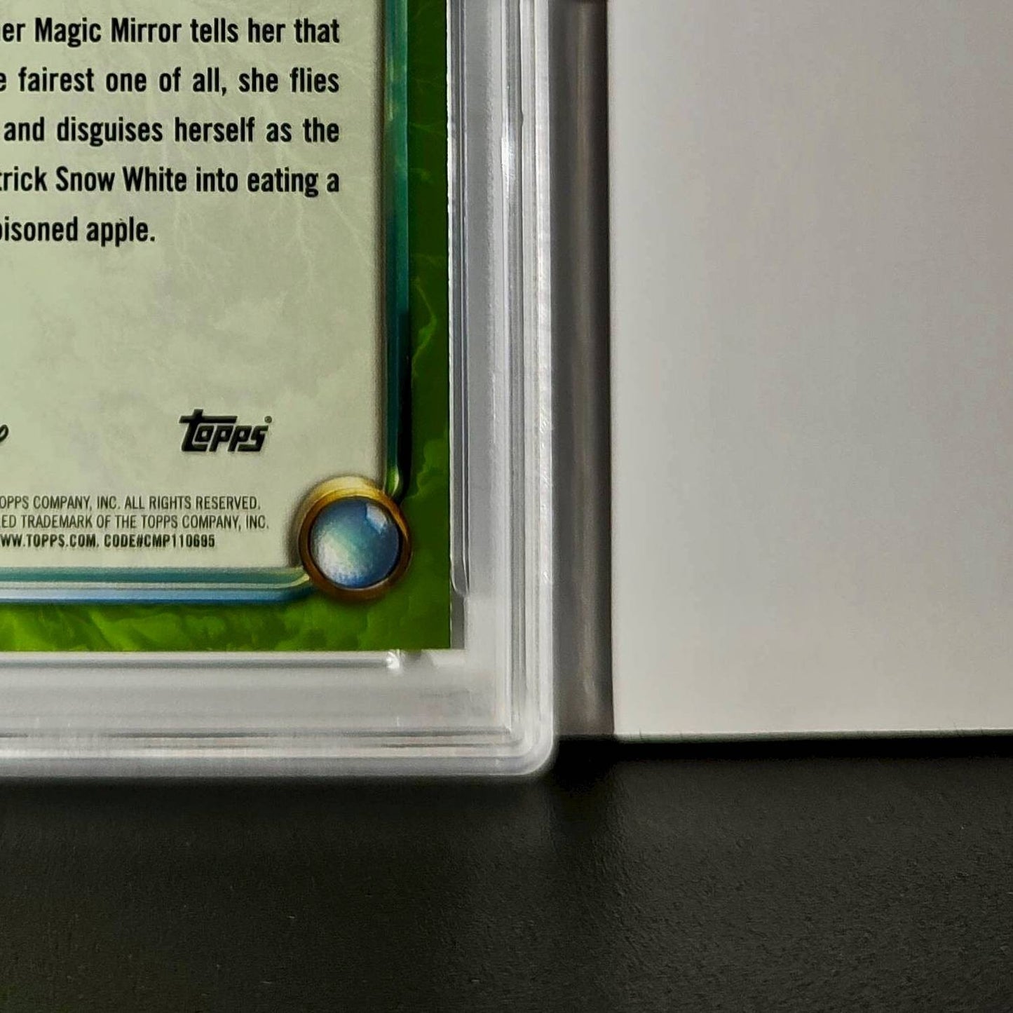 Evil Queen 2025 Topps Disney #172 Card Snow White and the Seven Dwarfs PSA 8