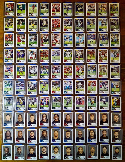 2024 Panini NFL Sticker Collection Complete 100 Football Card Set