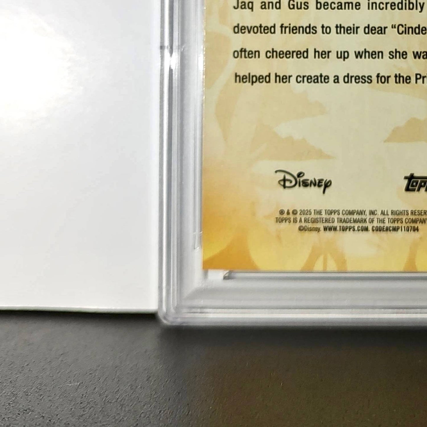 Jaq and Gus 2025 Topps Disney #FF-4 Furry Friends Card Cinderella PSA 8