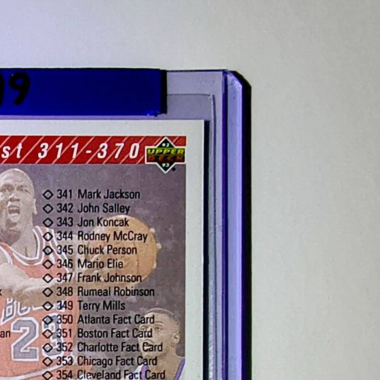 Michael Jordan 1992-93 Upper Deck Checklist #419 Basketball Card Chicago Bulls