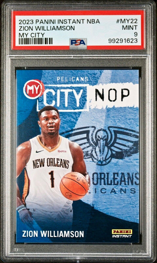 Zion Williamson 2023 Panini MyCity NBA #MY-22 Basketball Card PSA 9 Mint