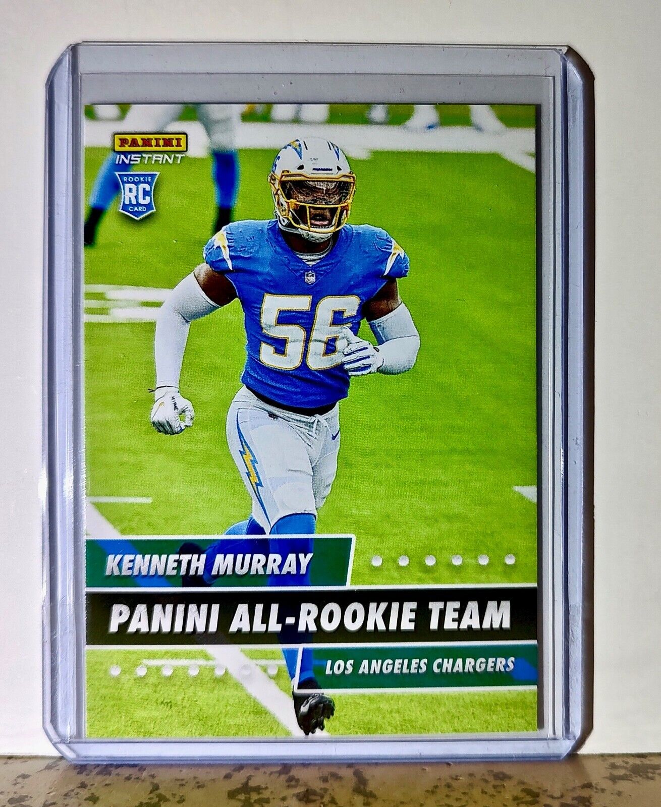 Kenneth Murray 2020 Panini All-Rookie Team NFL #19 Card 1/648 LA Chargers