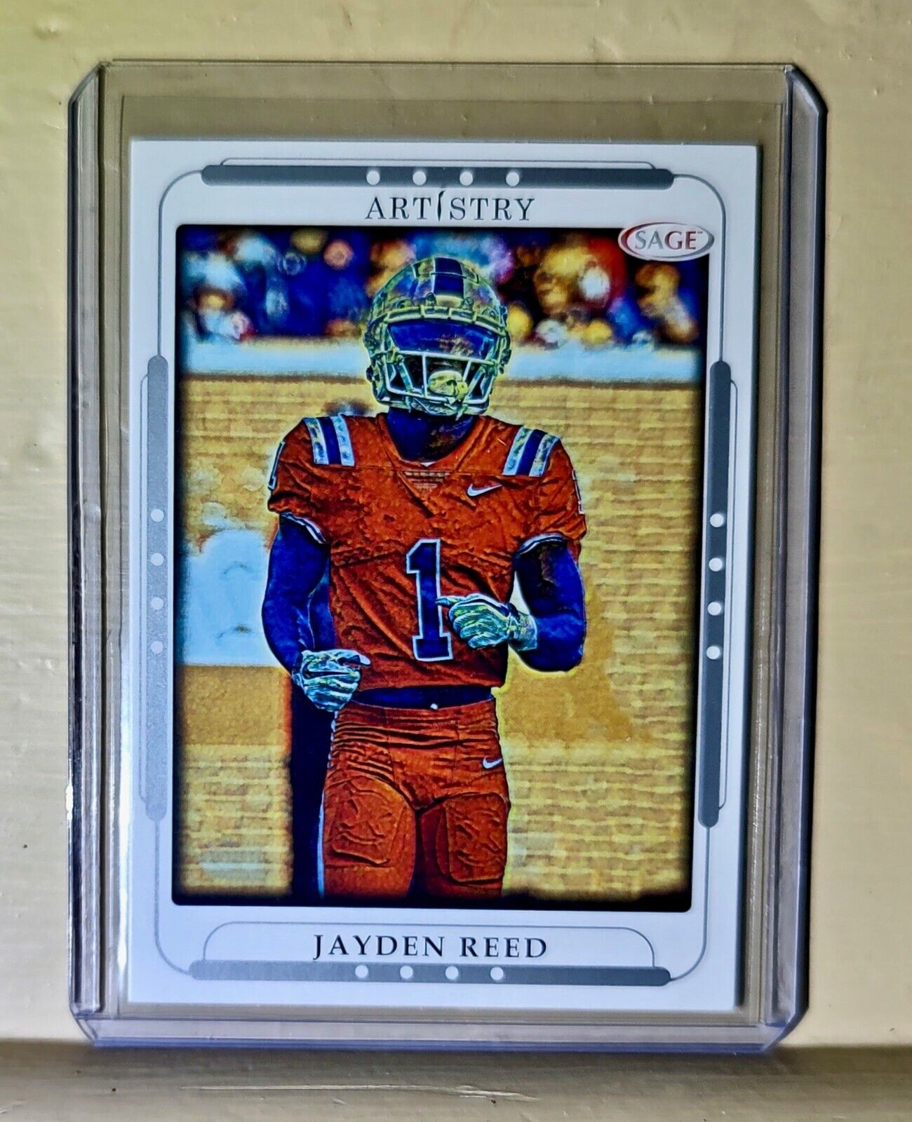 Jayden Reed 2023 SAGE NFL Artistry Football #71 Card