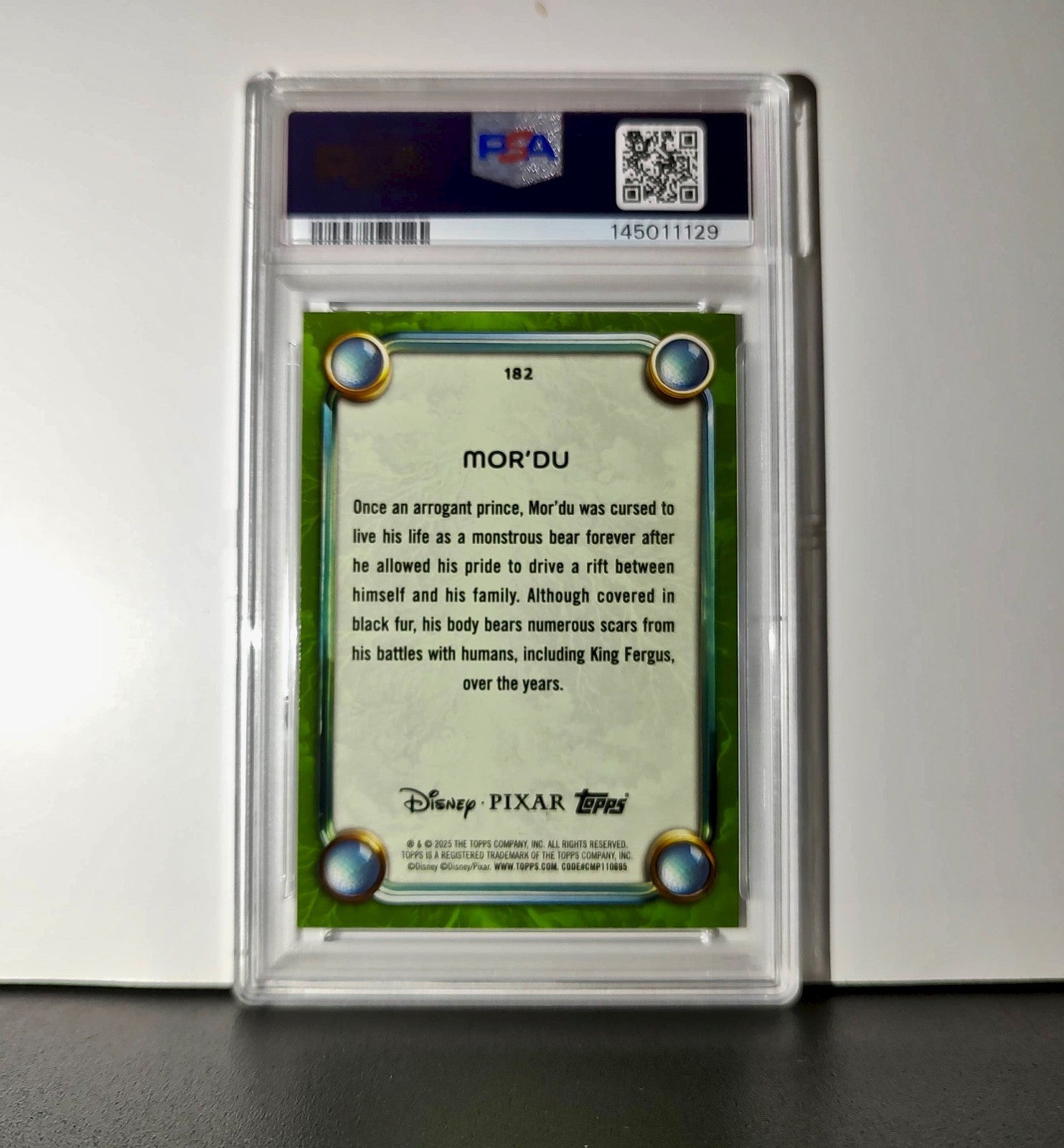 Mor'Du 2025 Topps Disney Wonder #182 Card Brave PSA 10