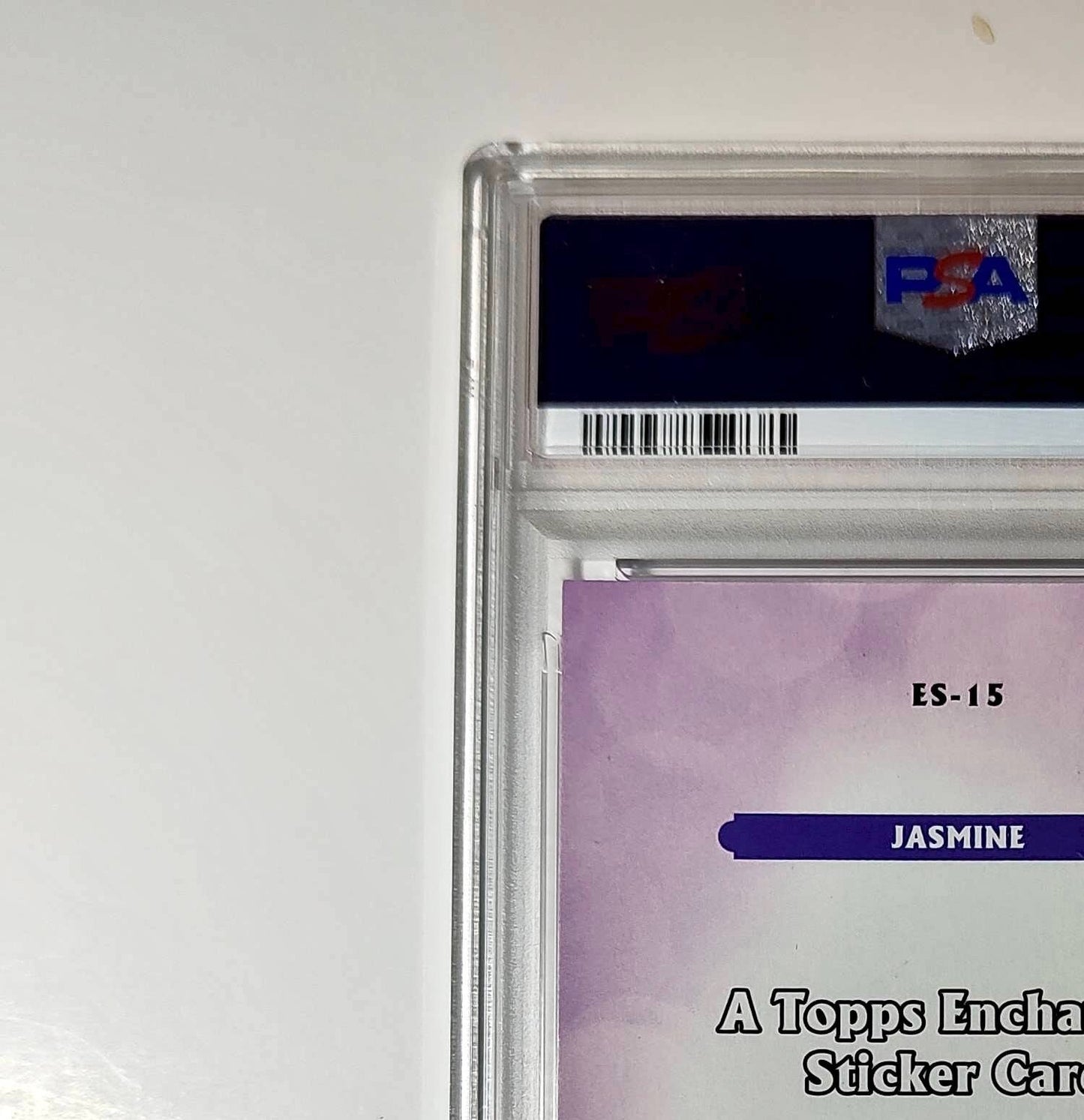Jasmine 2025 Topps Disney #ES-15 Enchanted Sticker Card Aladdin PSA 7