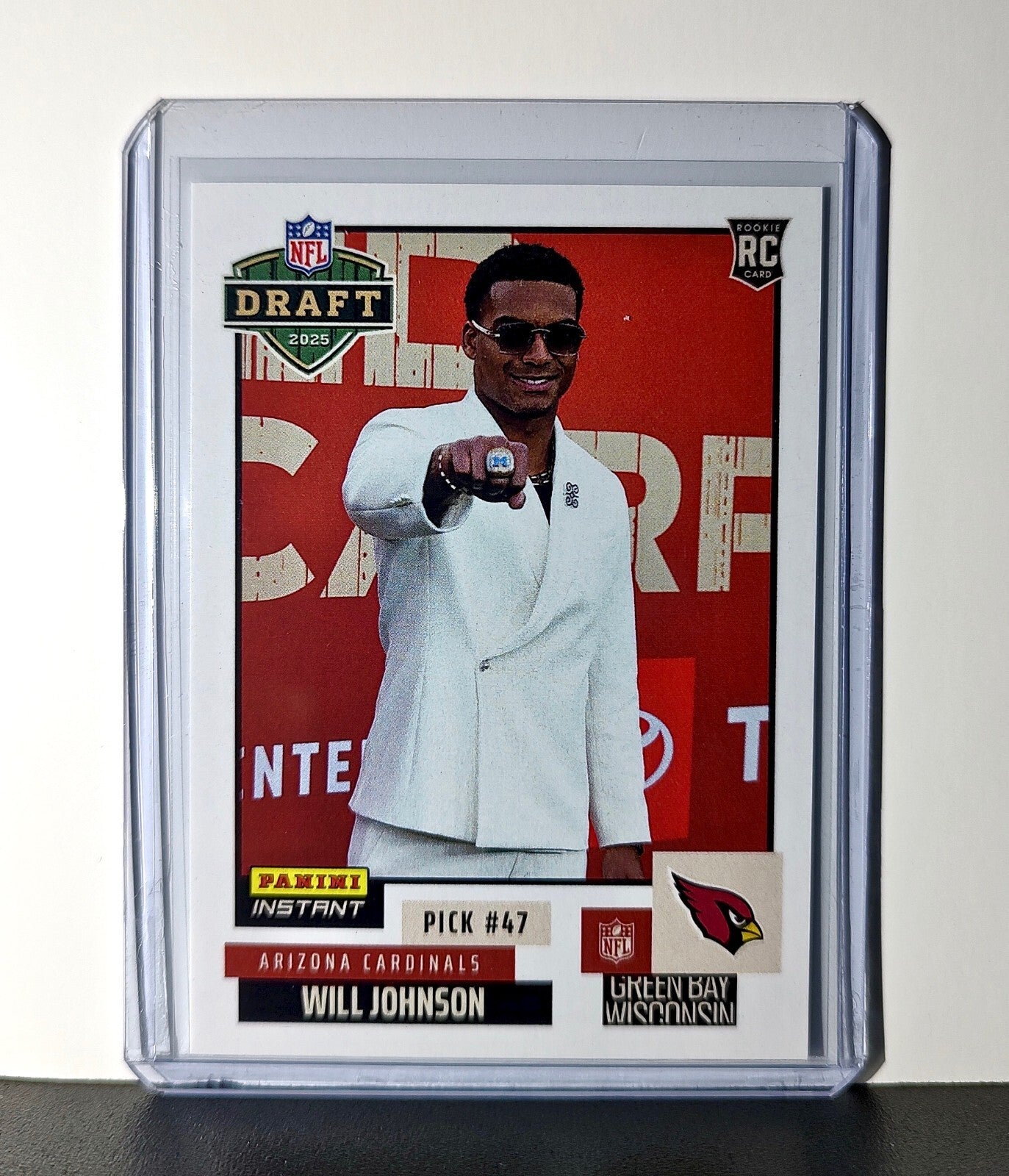 Will Johnson Rookie 2025 NFL Draft #11 Football Card Arizona Cardinals 1 of 748