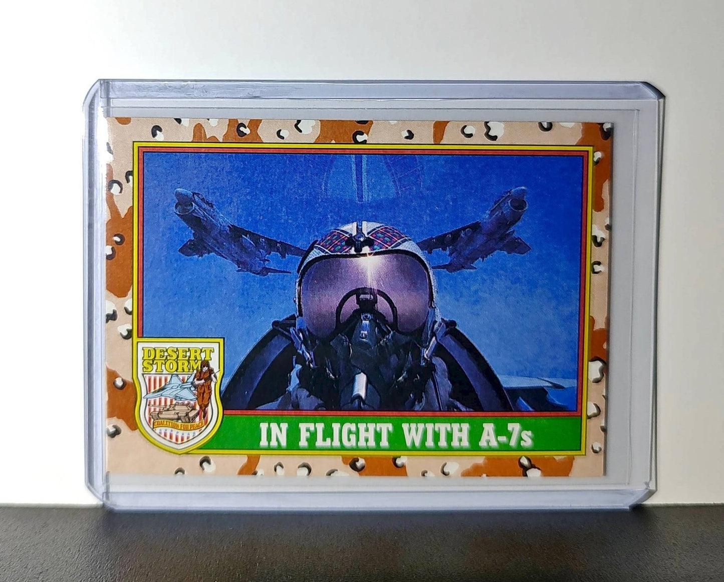 In Flight with A-7s 1991 Topps Desert Storm #80 Card