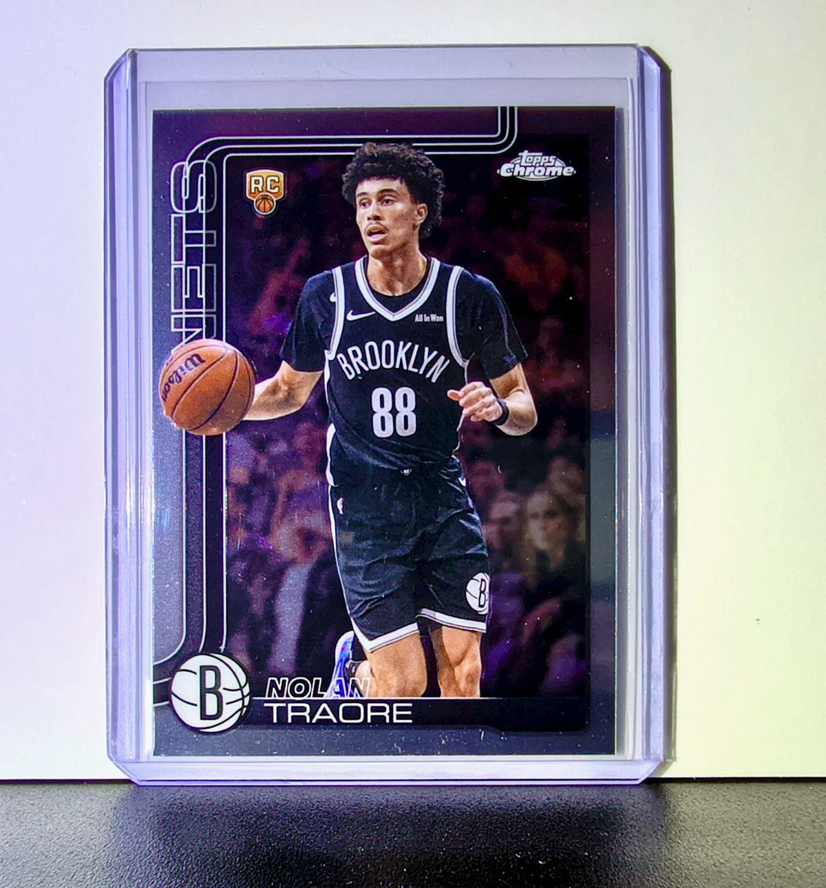 Danny Wolf Rookie 2025-26 NBA Topps Chrome Update #169 Basketball Card Nets