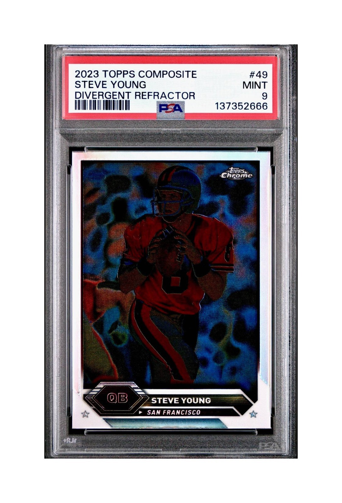 Steve Young 2023 Topps Chrome #49 Sepia Refractors PSA 9 Mint