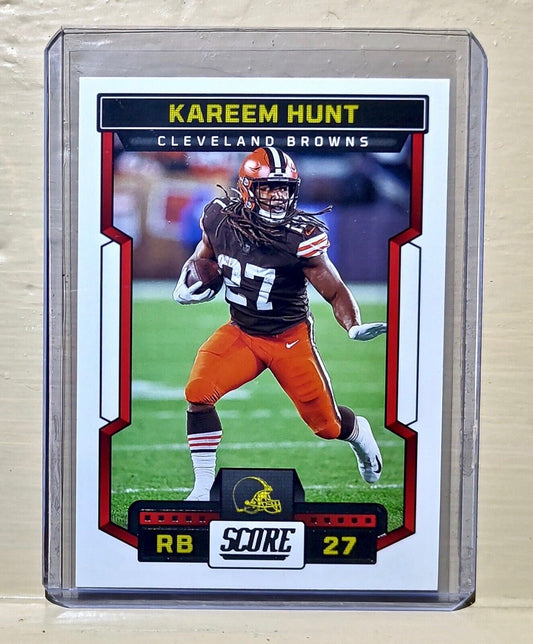 Kareem Hunt 2023 Panini NFL #208 Score Football Card Cleveland Browns