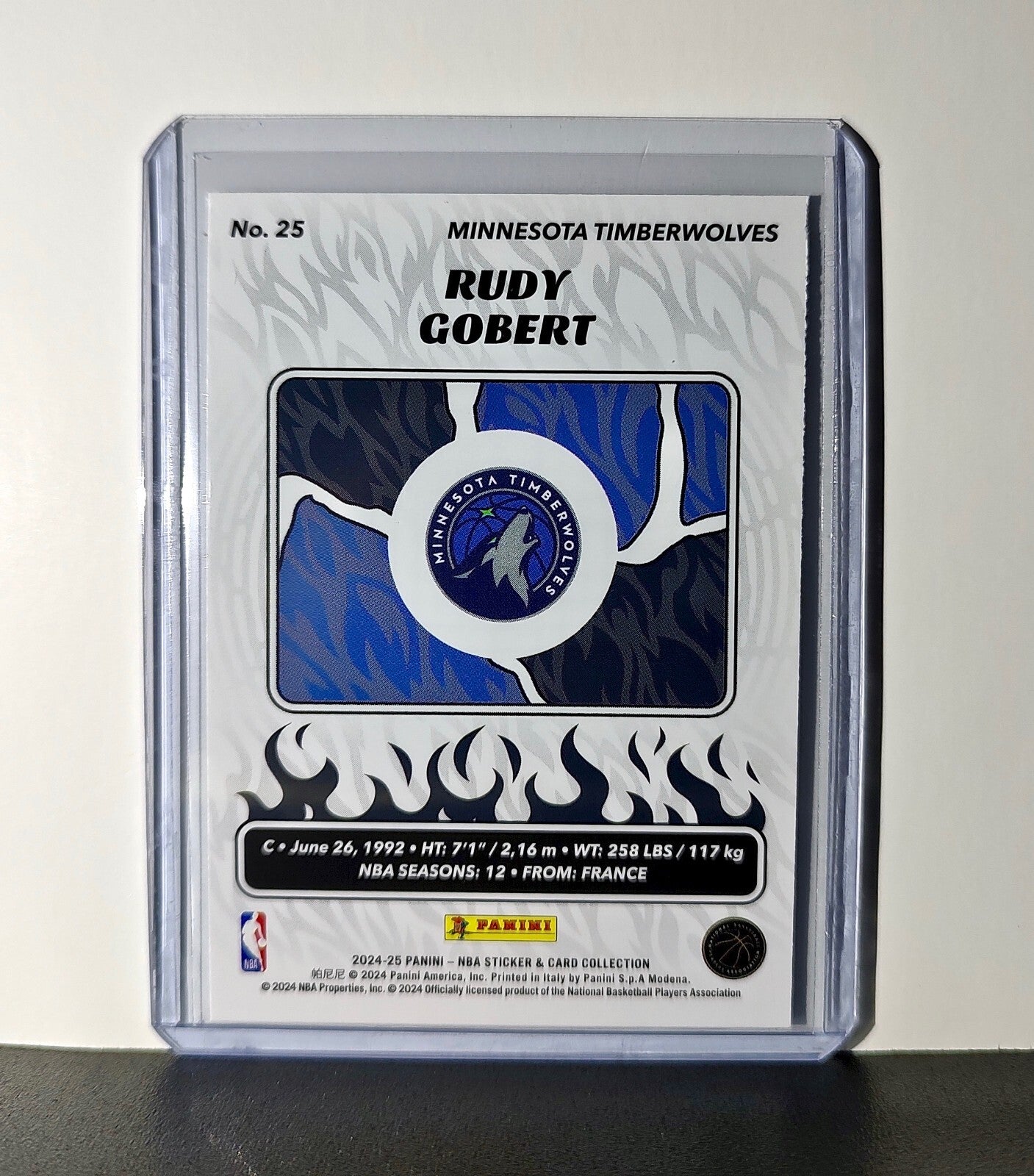 Rudy Gobert 2024-25 Panini NBA #25 Sticker Card Minnesota Timberwolves