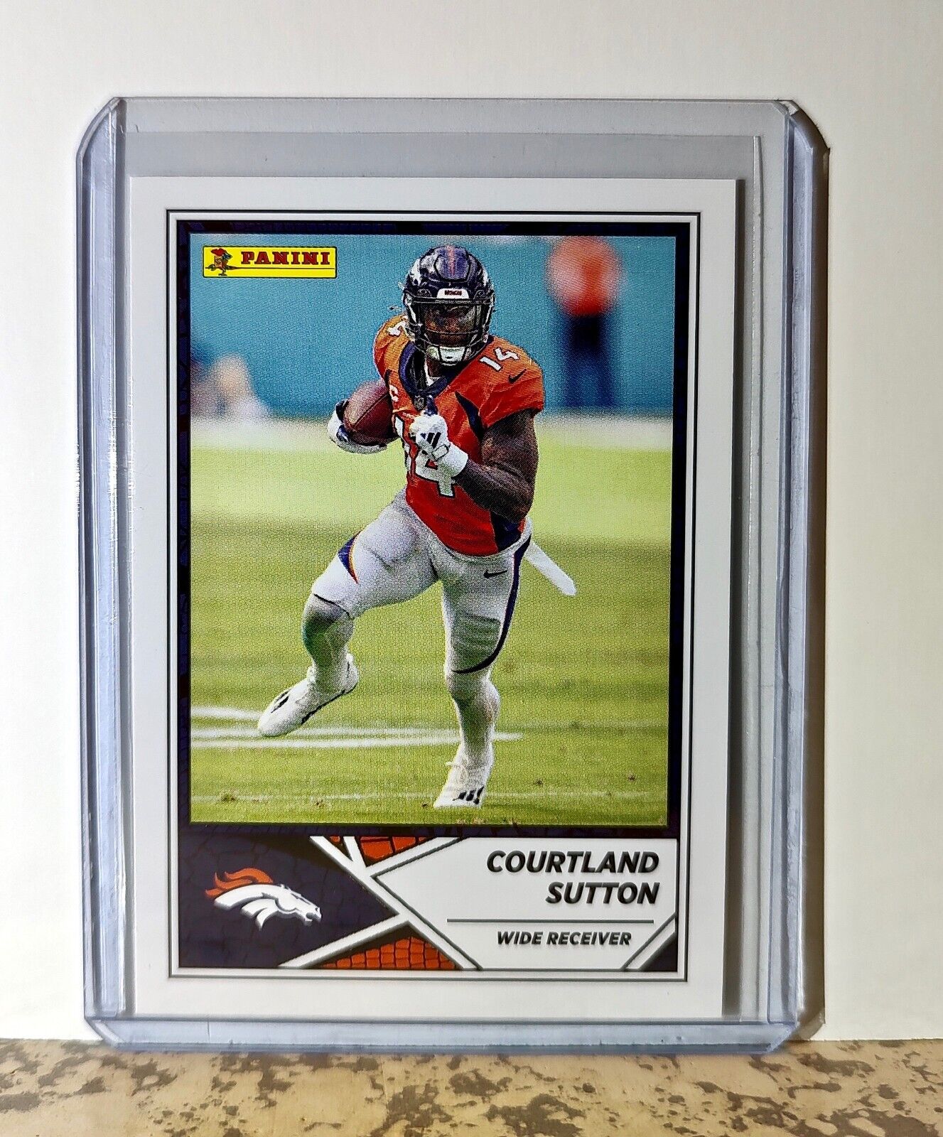 Courtland Sutton 2024 Panini NFL #3 Sticker Card Denver Broncos