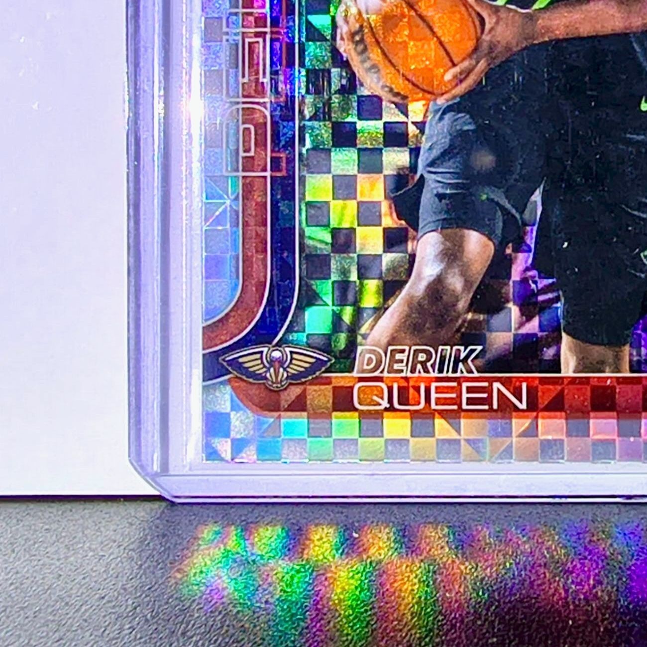 Derik Queen Rookie 2025-26 NBA Topps Chrome Update X-Fractor #163 Card Pelicans