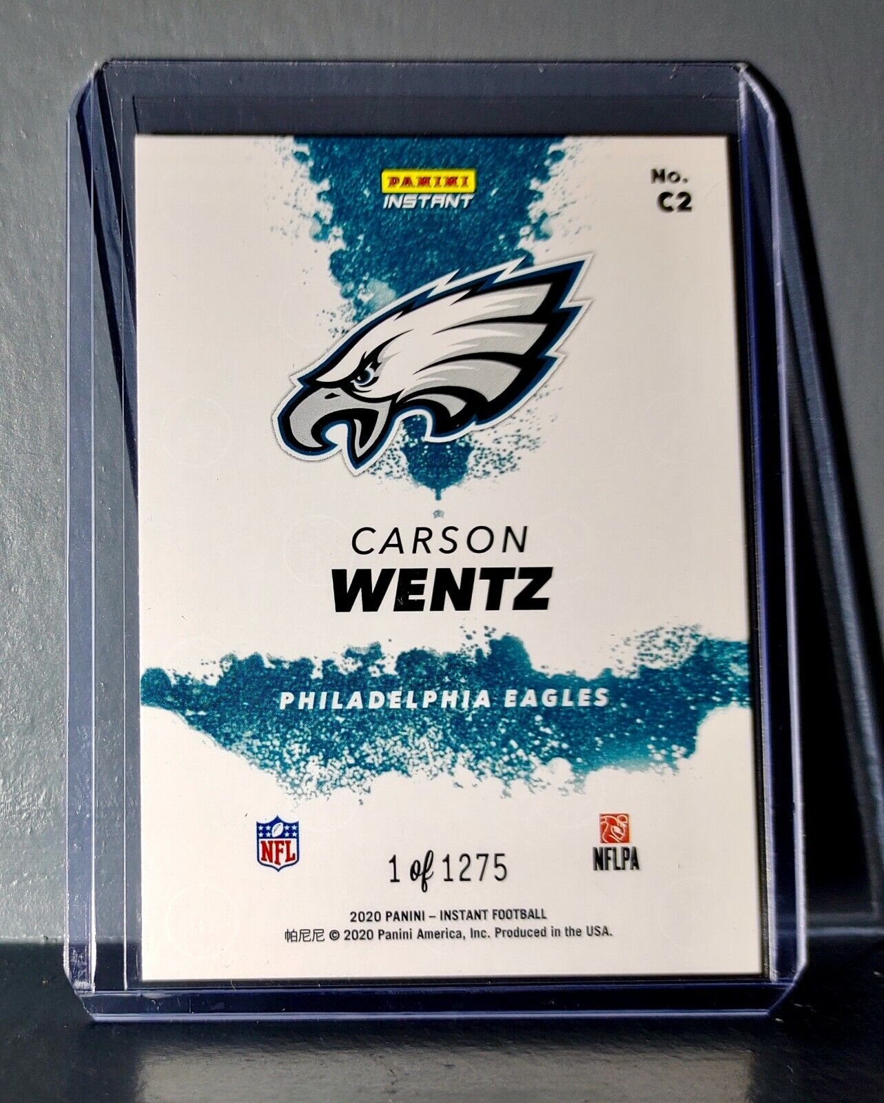 Carson Wentz 2020 Panini NFL Instant My City #2 Football Card 1 of 1275