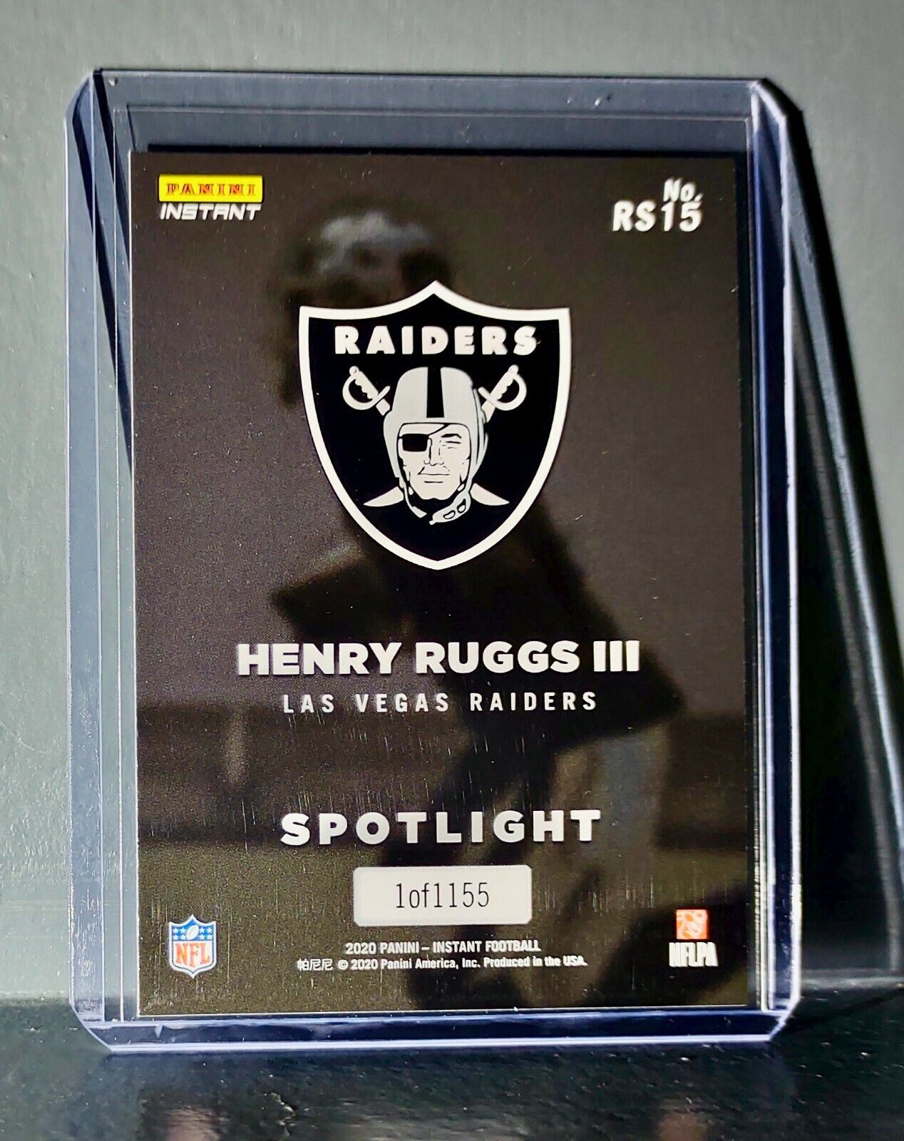 Henry Ruggs III 2020 Panini NFL Rookie Spotlight #15 Football Card 1 of 1155