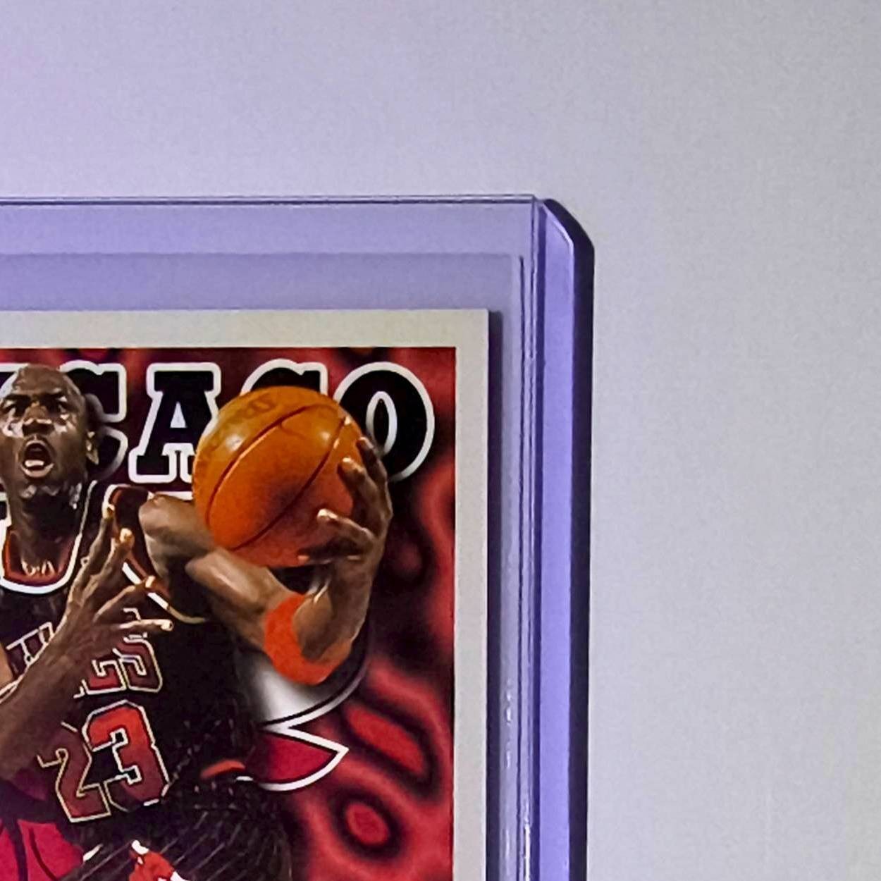 Michael Jordan 1997-98 NBA Hoops League Leader #1 Basketball Card Chicago Bulls