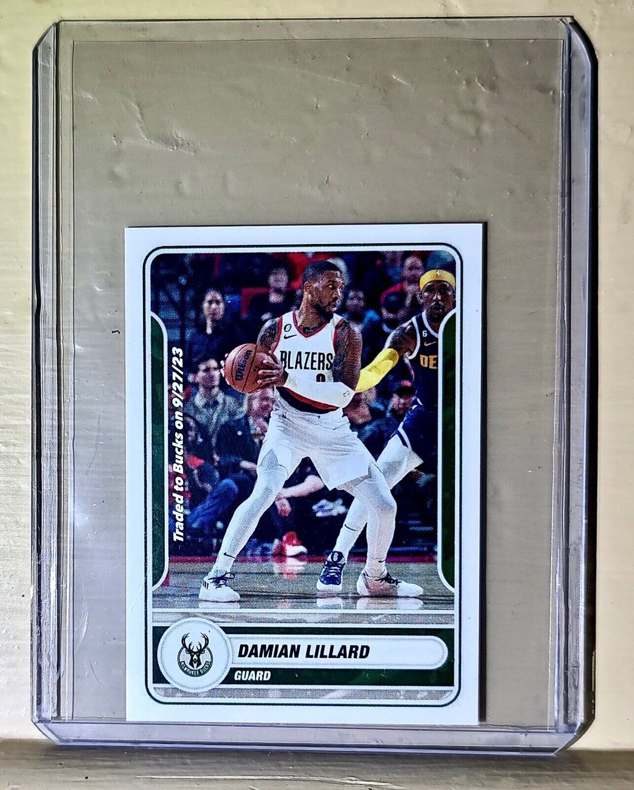 2023-24 Damian Lillard Panini NBA Basketball #222 Sticker Milwaukee Bucks