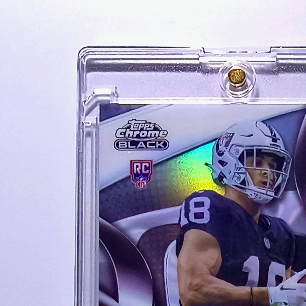 Jack Bech Rookie 2025 NFL Topps Chrome Black #126 Refractor Card 248/299 Raiders