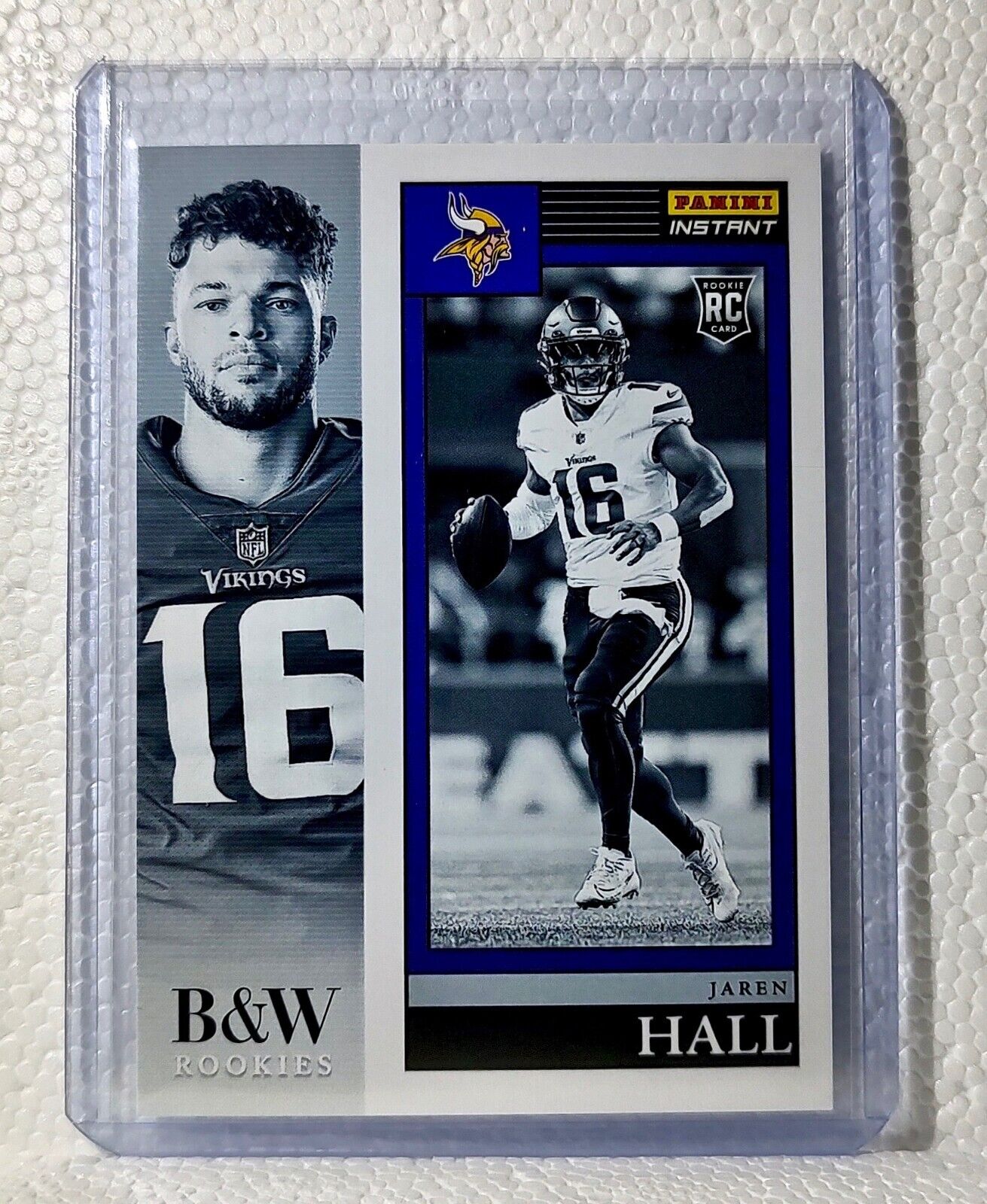 Jaren Hall 2023 Panini NFL #9 Black & White Rookies Card Minnesota Vikings 1/216