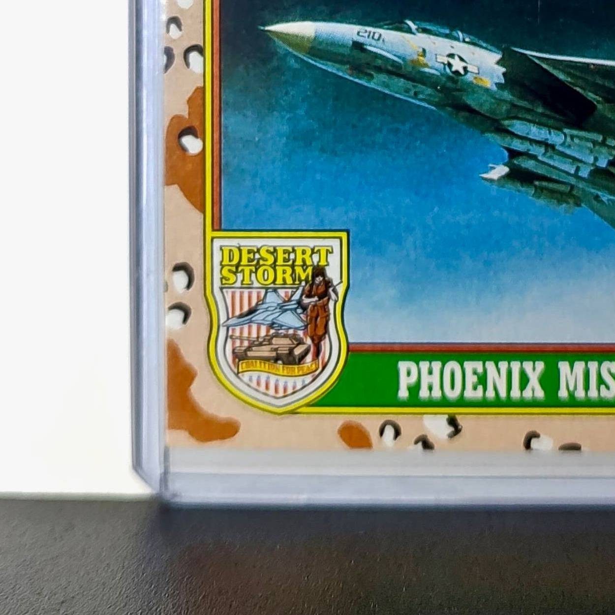 Phoenix Missiles on F-14 1991 Topps Desert Storm #23 Card