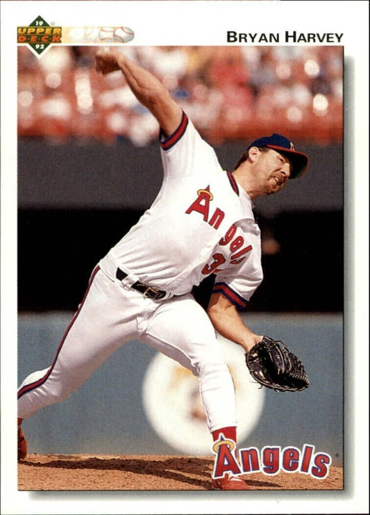 Bryan Harvey 1992 Upper Deck MLB #434 Baseball Card California Angels