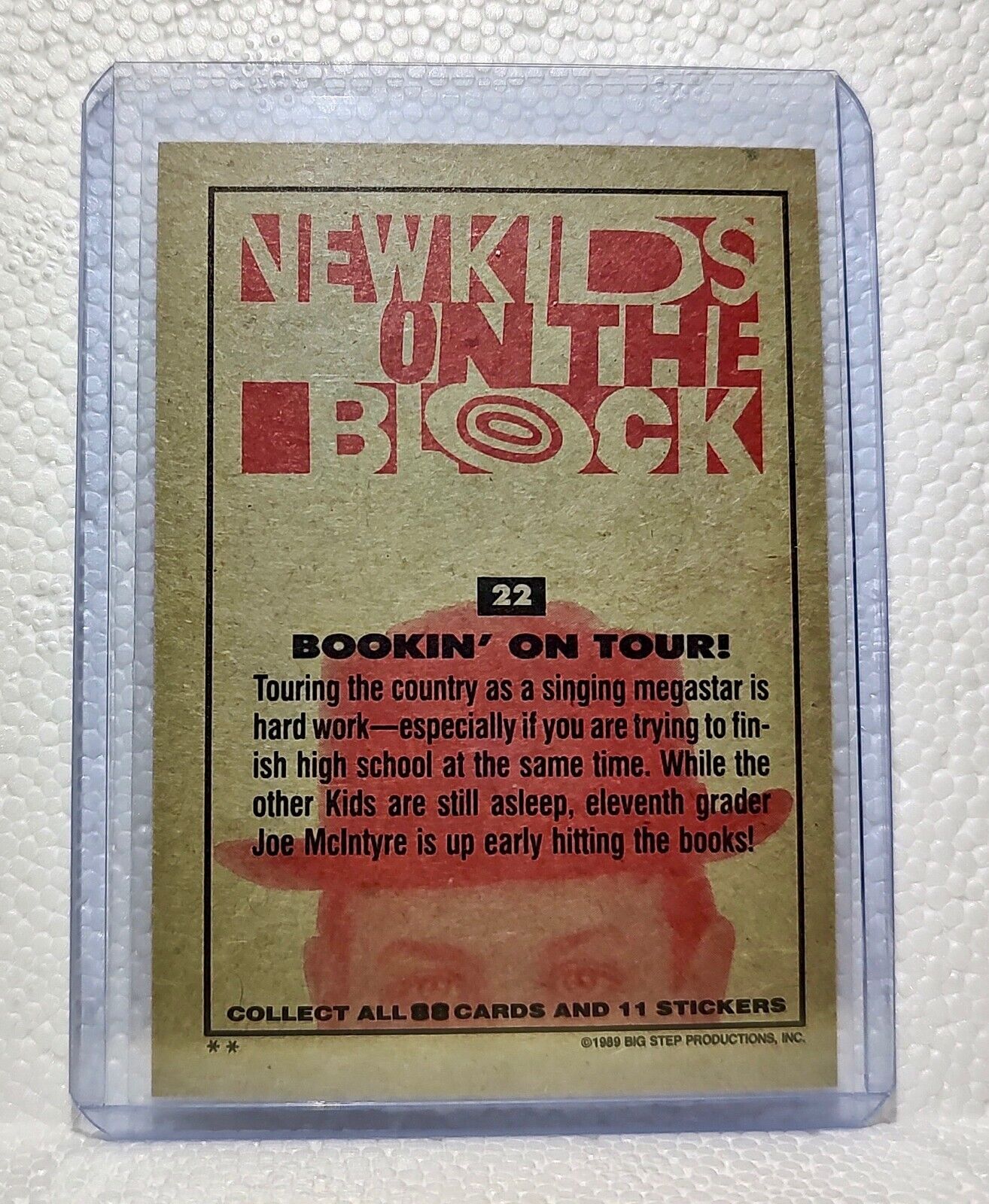 Bookin' on Tour! 1989 New Kids on the Block #22 Trading Card