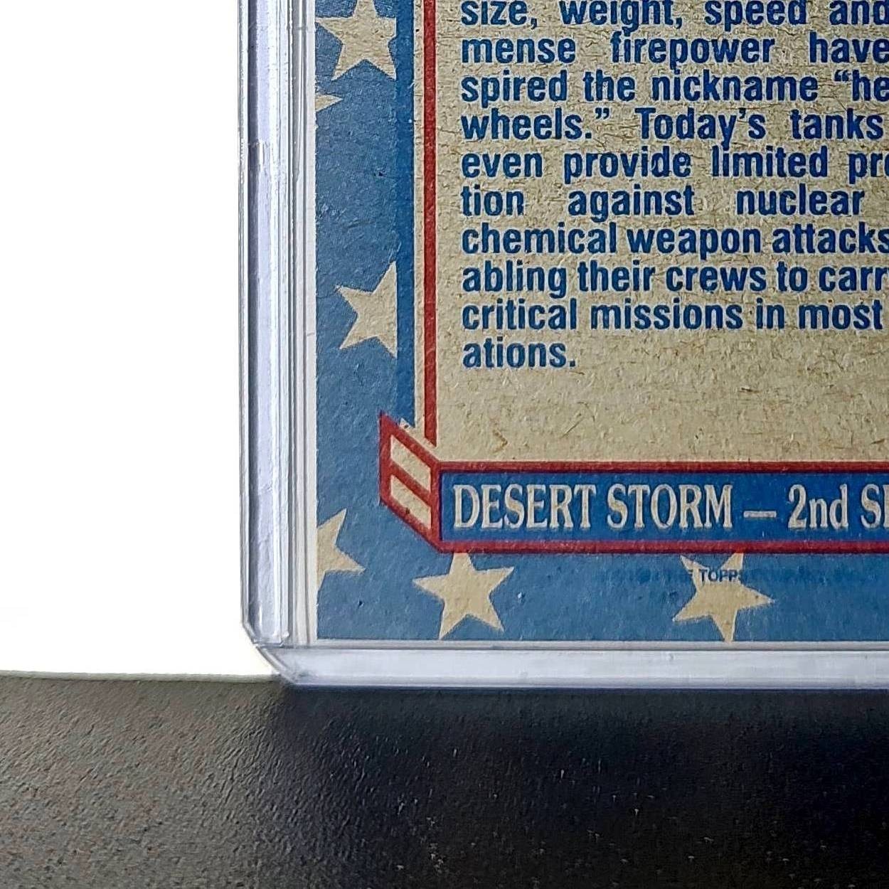 Rolling Out 1991 Topps Desert Storm #91 Card