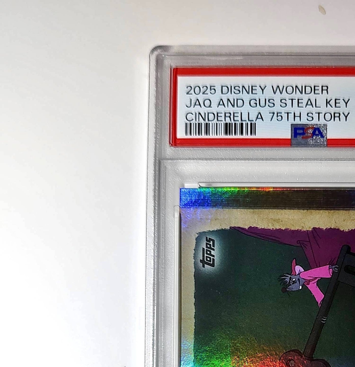 Jaq and Gus steal the key to free Cinderella 2025 Topps Disney #C75-21 PSA 9 MT