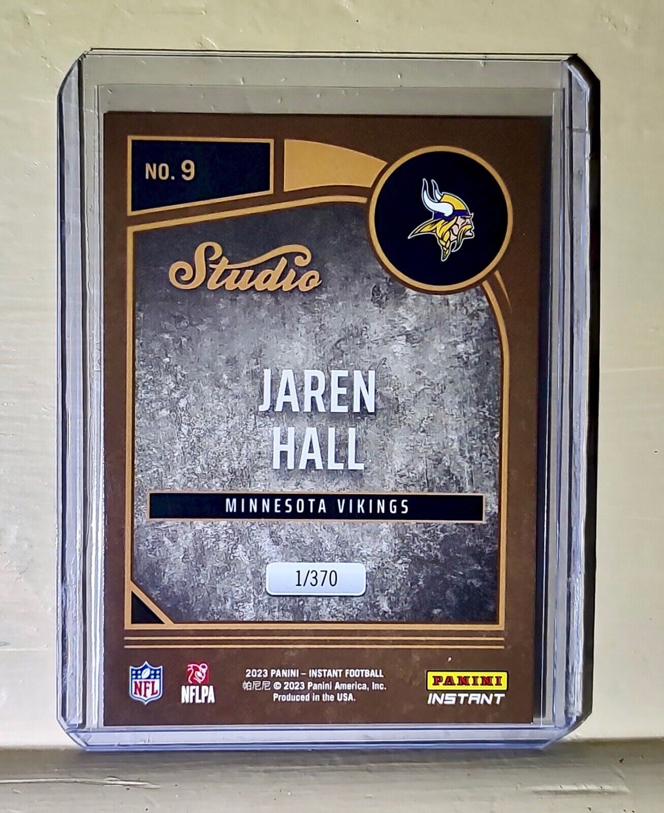 Jaren Hall 2023 Panini NFL Studio Rookies #9 Rookie Card 1/370