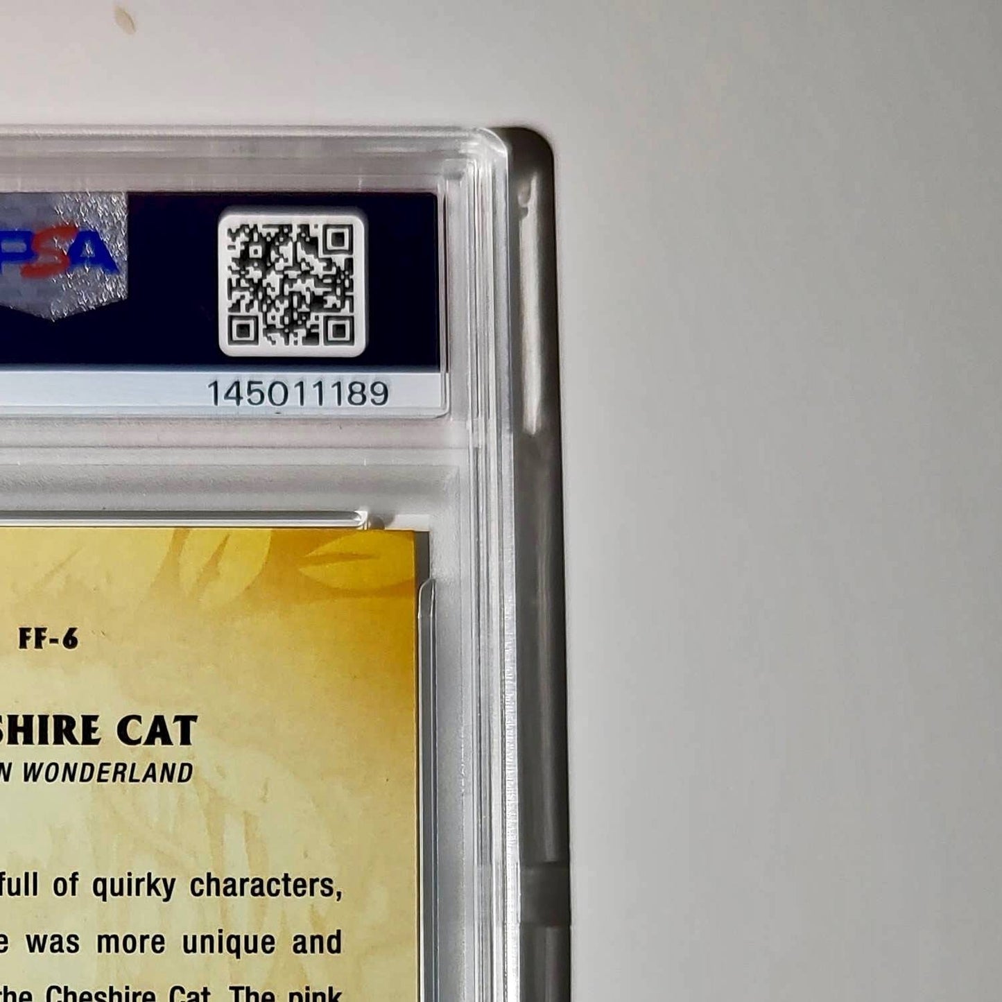 Cheshire Cat 2025 Topps Disney #FF-6 Furry Friends Card PSA 10
