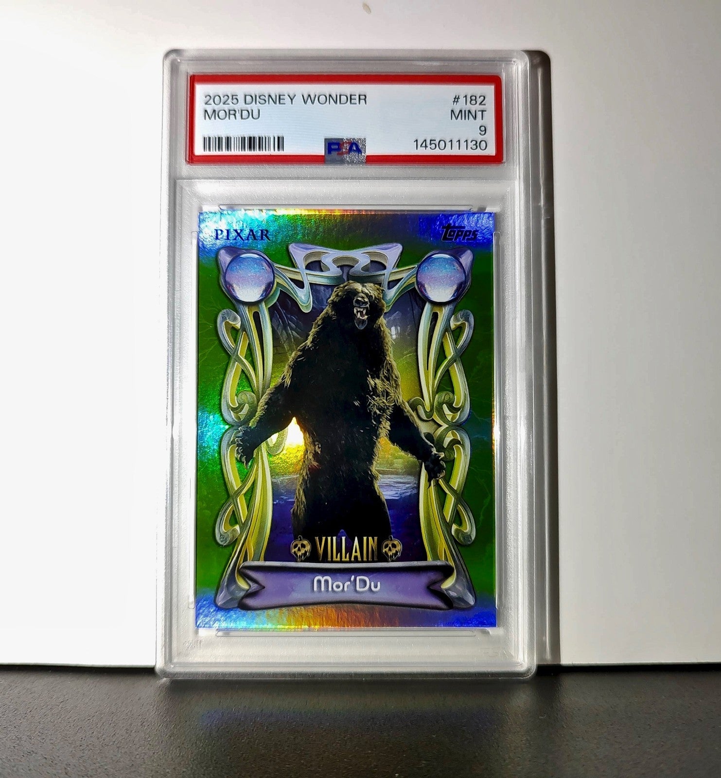 Mor'Du 2025 Topps Disney Wonder #182 Card Brave PSA 9 MT
