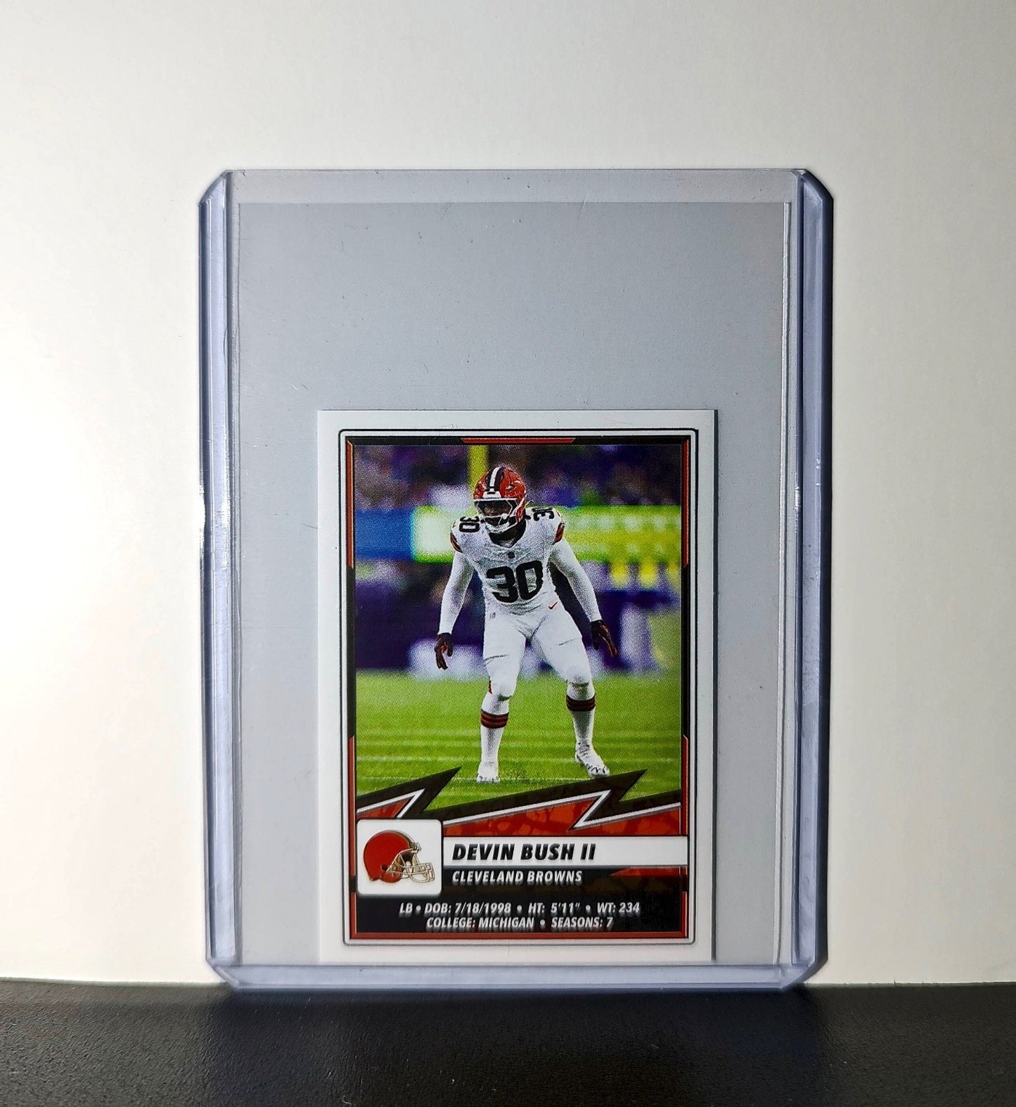 Devin Bush II 2025 Panini NFL #143 Sticker Cleveland Browns
