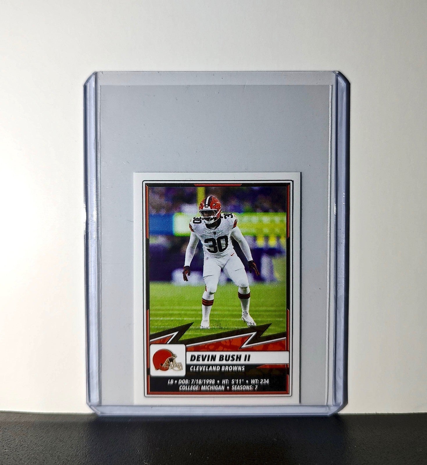 Devin Bush II 2025 Panini NFL #143 Sticker Cleveland Browns
