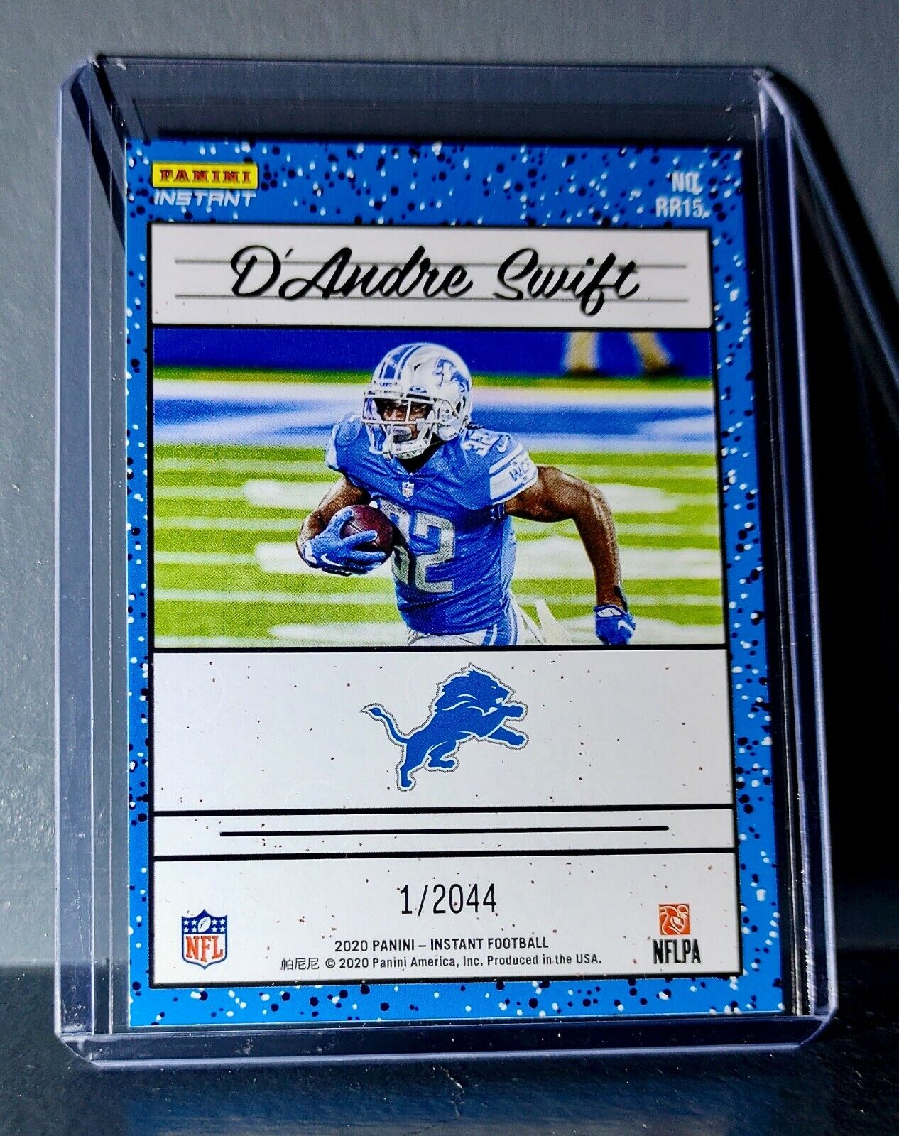 D'Andre Swift 2020 Panini NFL Rated Rookie Retro #15 Rookie Football Card 1/2044