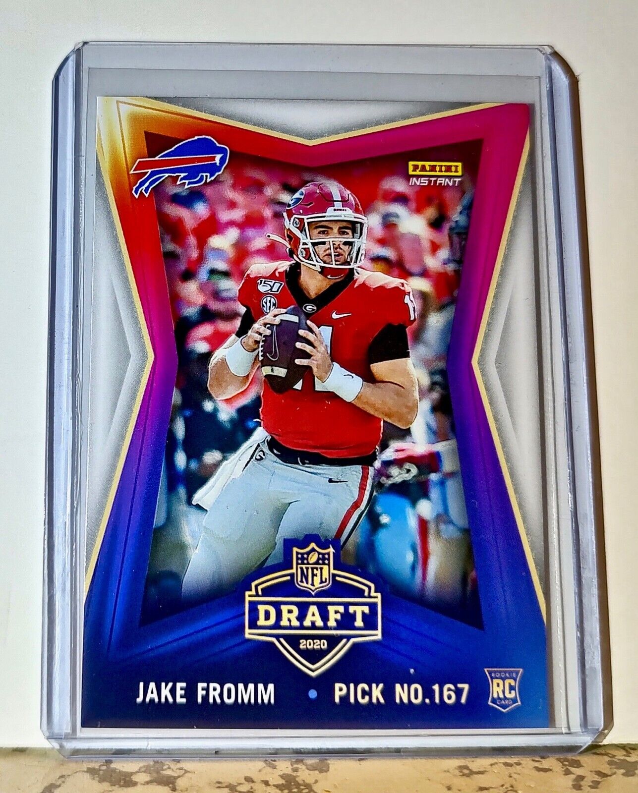 Jake Fromm 2020 NFL Draft Night NFL #6 Football Card Bills 1 of 686