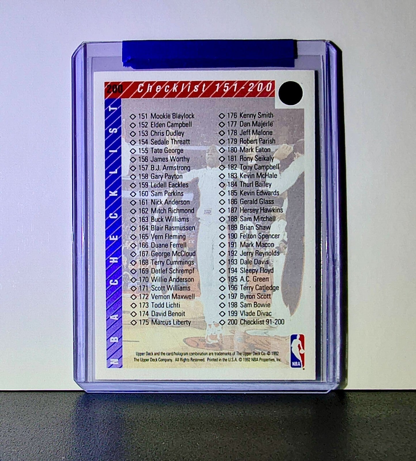 Michael Jordan 1992-93 Upper Deck Checklist #200 Basketball Card Chicago Bulls