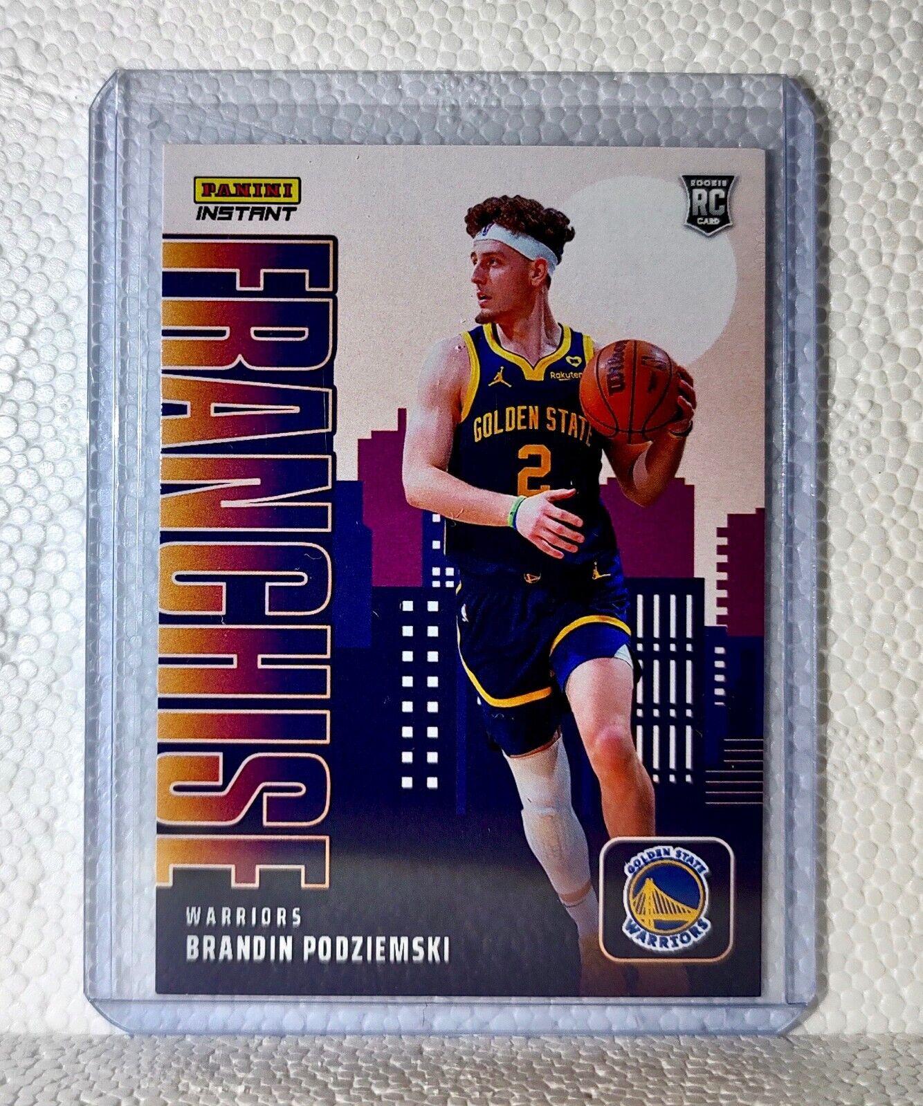 Brandin Podziemski 2023-24 NBA 5 Franchise Basketball Card Warriors 1/485